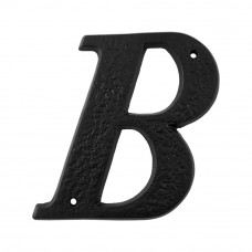 Letter b, hoogte 152mm smeedijzer zwart