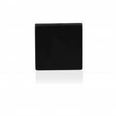 Blinde vierkante rozet 50x50x8mm zwart