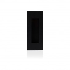 Schuifdeurkom rechthoekig 120x50mm zwart