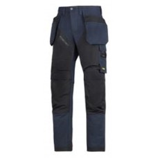 Ruffwork, work trousers holster pockets, donker blauw - zwart (9504),