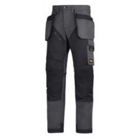 Ruffwork, work trousers holster pockets, staal grijs - zwart (5804), 0