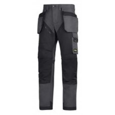 Ruffwork, work trousers holster pockets, staal grijs - zwart (5804), 0