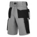 Holster pocket shorts, rip-stop, donker grijs - zwart (1804), 054