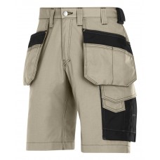 Holster pocket shorts, rip-stop, khaki - zwart (2004), 054