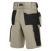 Holster pocket shorts, rip-stop, khaki - zwart (2004), 054