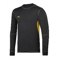 First layer t-shirt, zwart - oranje (0426), xxl